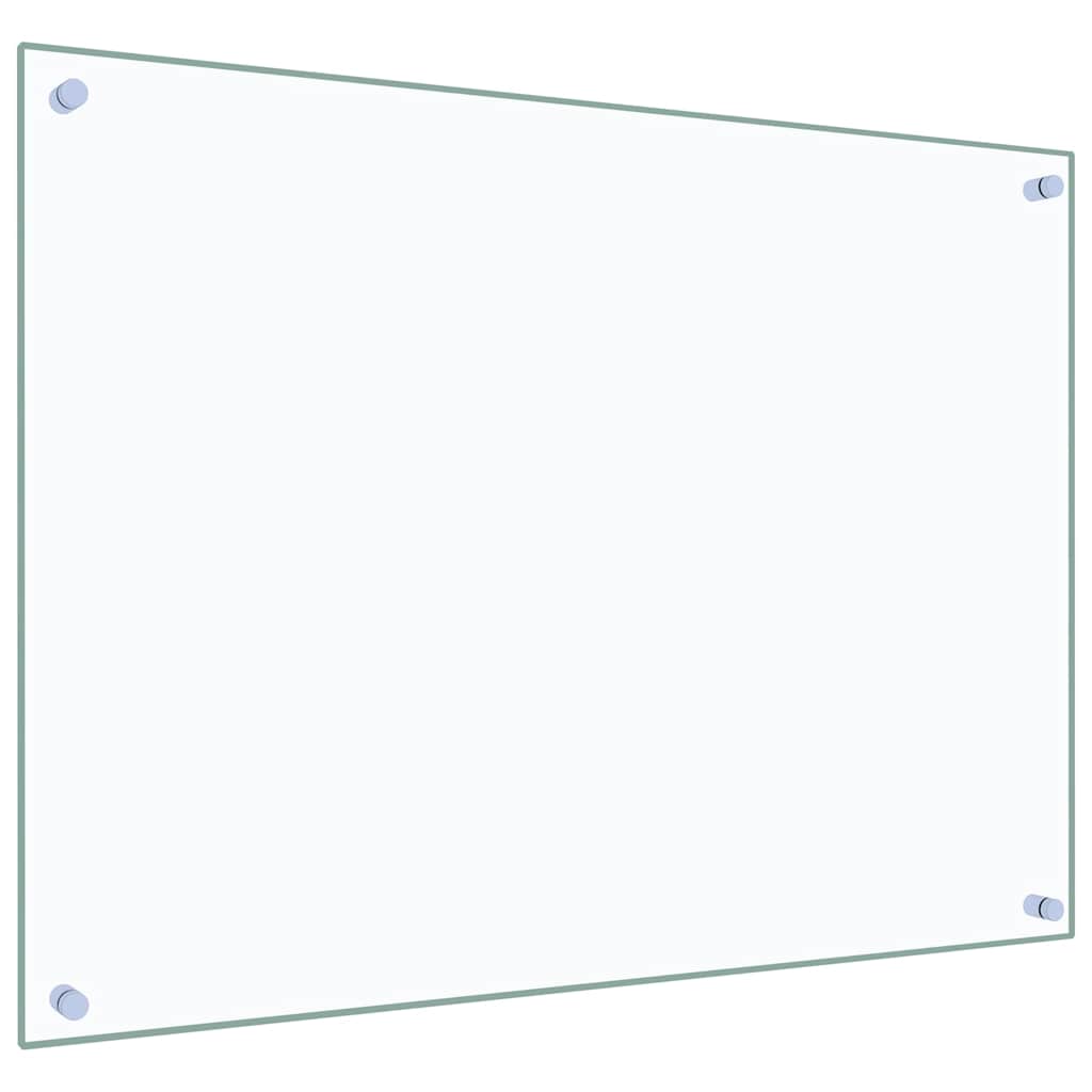 Paraschizzi per Cucina 2 pz Trasparente 80x60cm Vetro Temperato