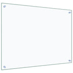 Paraschizzi per Cucina 2 pz Trasparente 80x60cm Vetro Temperato