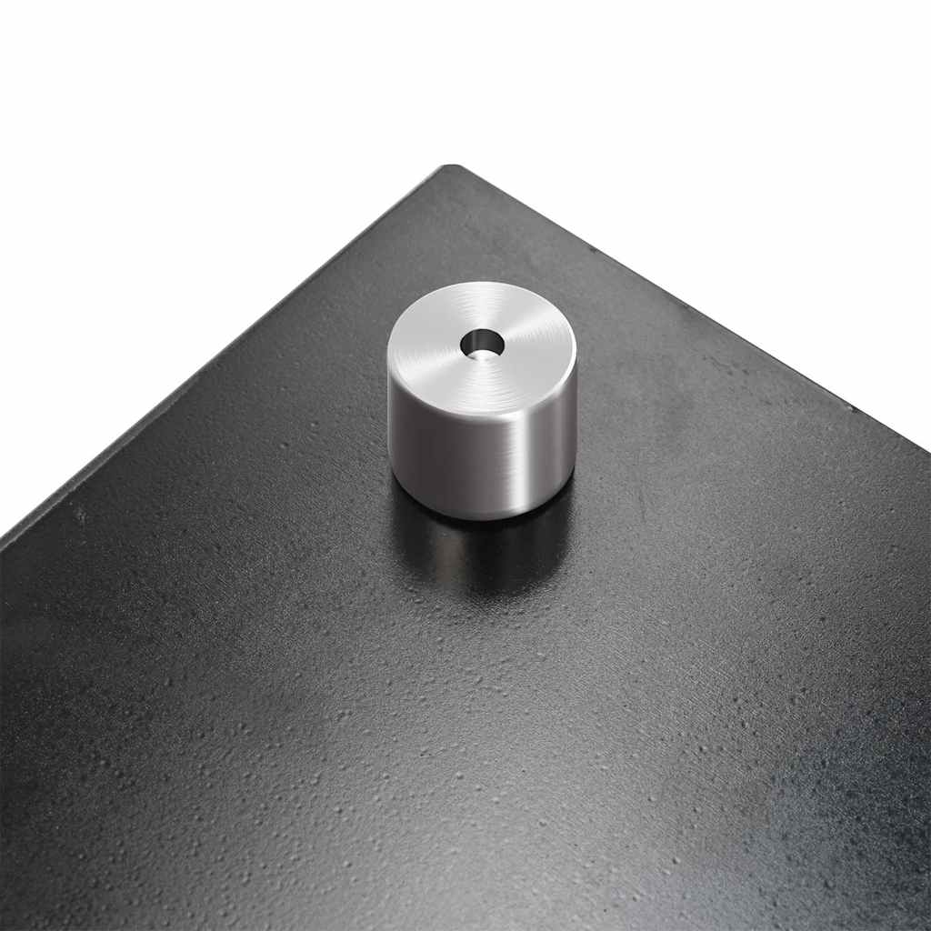 Paraschizzi per Cucina 2 pz Neri 80x40 cm in Vetro Temperato