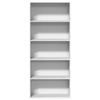 Libreria Bianca 80x30x189 cm in Legno Multistrato