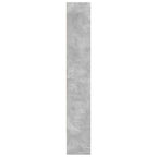 Libreria Grigio Cemento 80x30x189 cm in Legno Multistrato