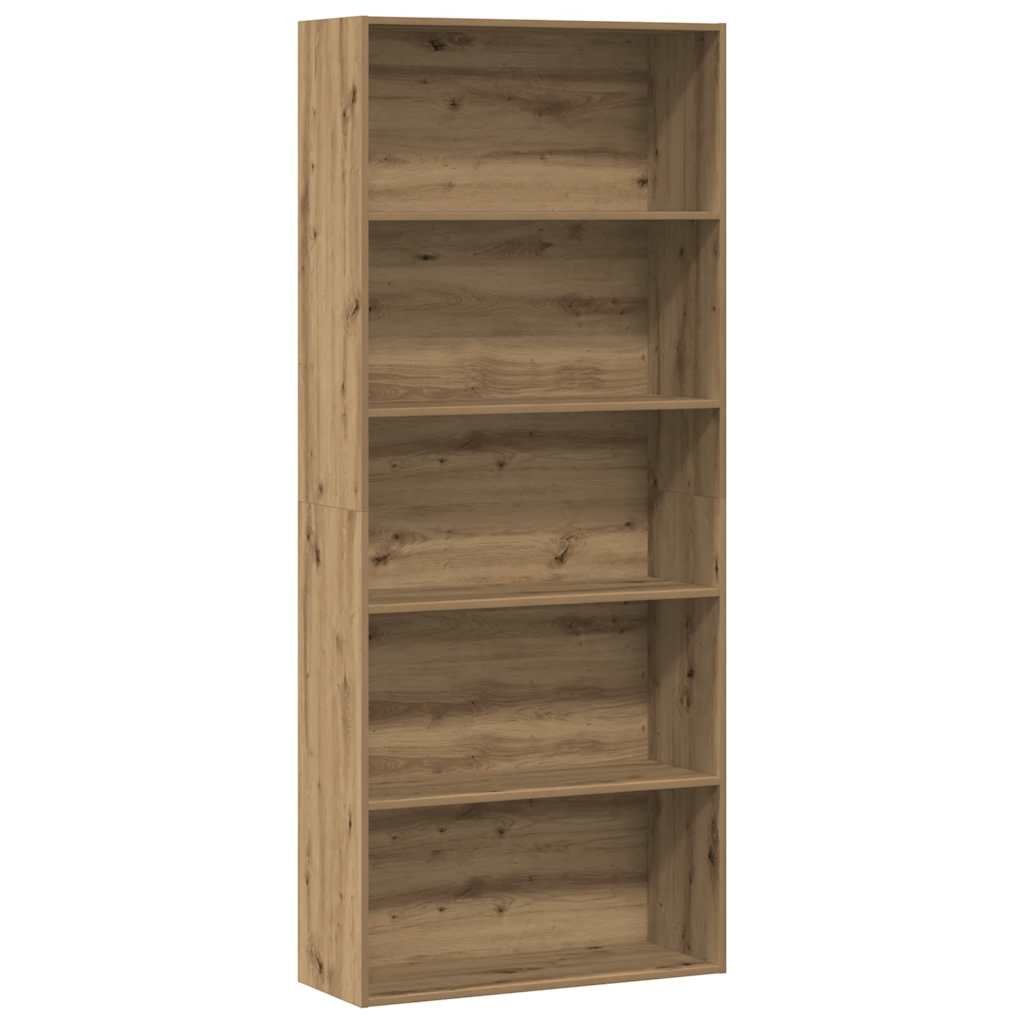 Libreria Rovere Artigianale 80x30x189 cm in Legno Multistrato