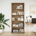 Libreria Rovere Artigianale 80x30x189 cm in Legno Multistrato