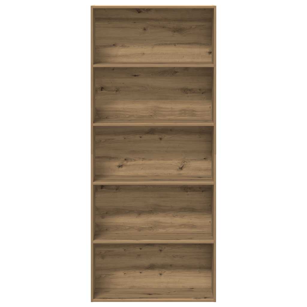 Libreria Rovere Artigianale 80x30x189 cm in Legno Multistrato