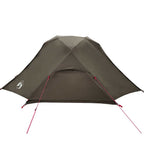 Tenda da Pesca per 3 Persone Marrone Impermeabile