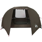 Tenda da Pesca per 3 Persone Marrone Impermeabile