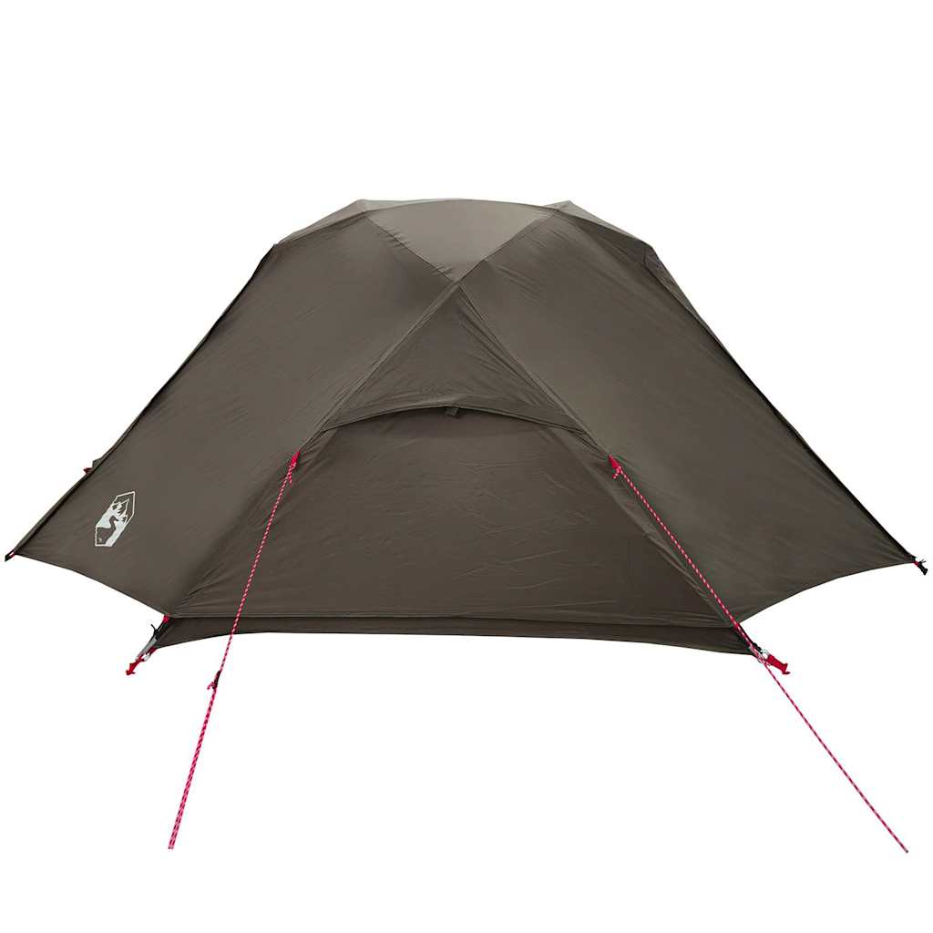 Tenda da Pesca per 5 Persone Marrone Impermeabile
