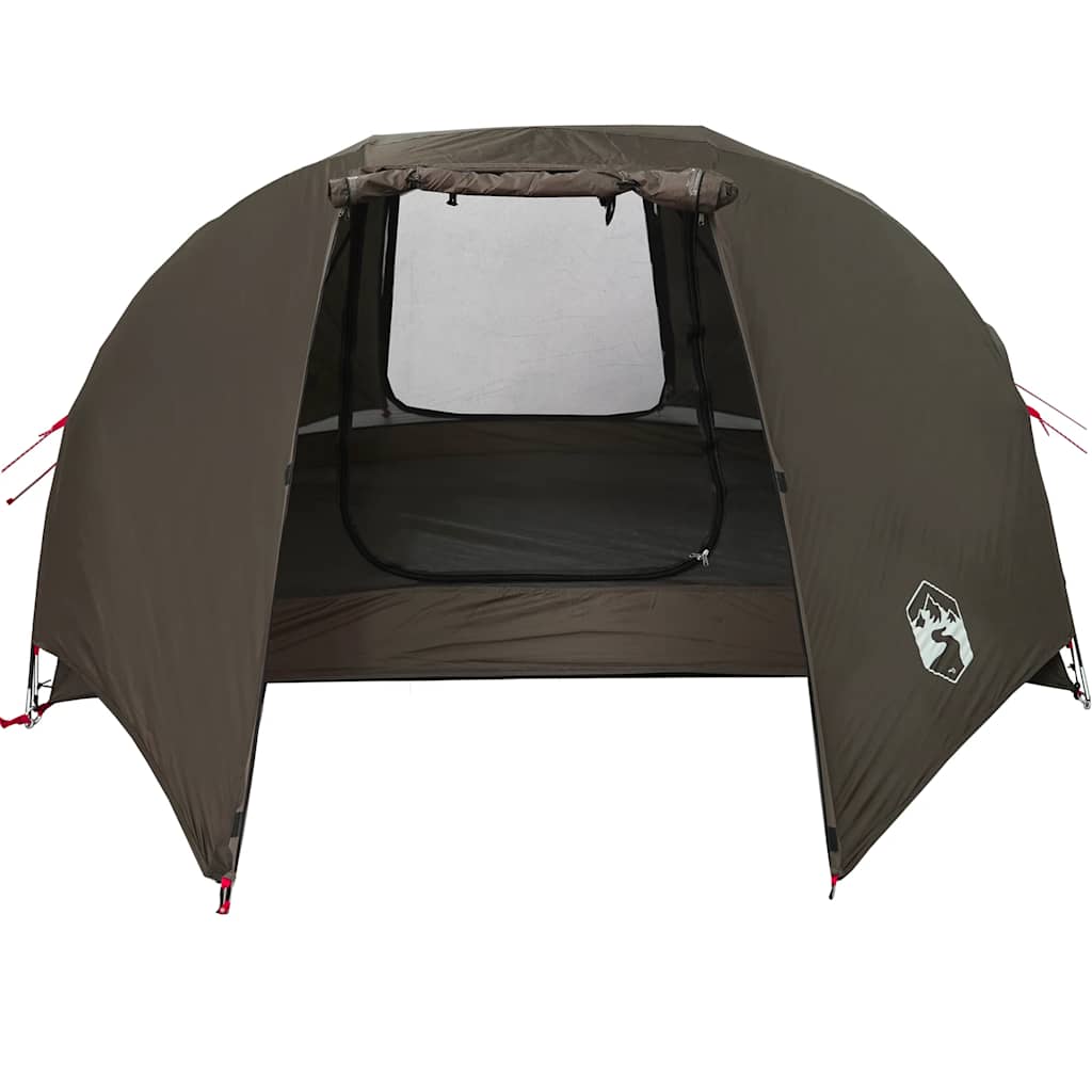 Tenda da Pesca per 5 Persone Marrone Impermeabile