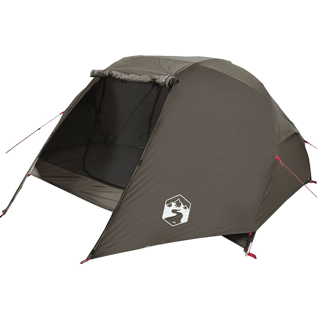 Tenda da Pesca per 5 Persone Marrone Impermeabile