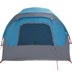 Tenda Familiare Cabina per 6 Persone Blu Impermeabile