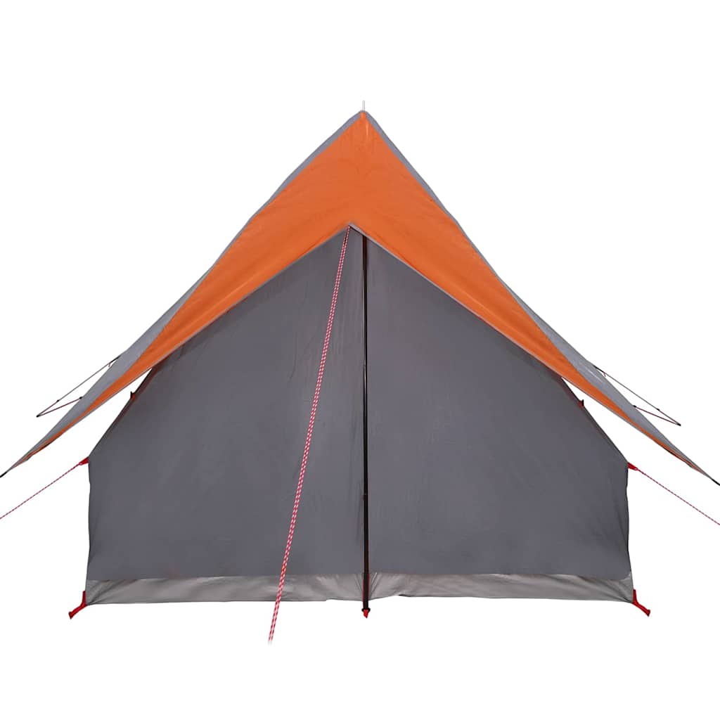 Tenda Familiare con tetto Grigio e arancione 220 x 220 x 184 cm