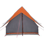 Tenda Familiare con tetto Grigio e arancione 220 x 220 x 184 cm