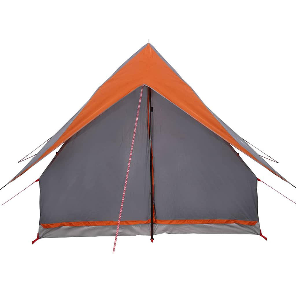 Tenda Familiare con tetto Grigio e arancione 220 x 220 x 184 cm
