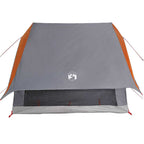 Tenda Familiare con tetto Grigio e arancione 220 x 220 x 184 cm