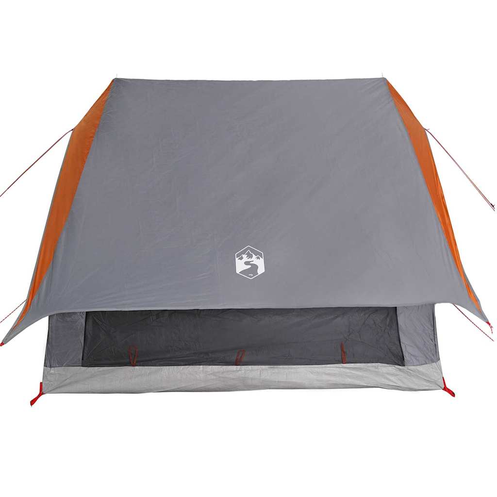 Tenda Familiare con tetto Grigio e arancione 220 x 220 x 184 cm