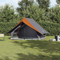 Tenda Familiare con tetto Grigio e arancione 256 x 256 x 185 cm