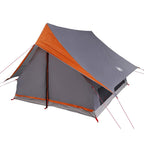 Tenda Familiare con tetto Grigio e arancione 256 x 256 x 185 cm