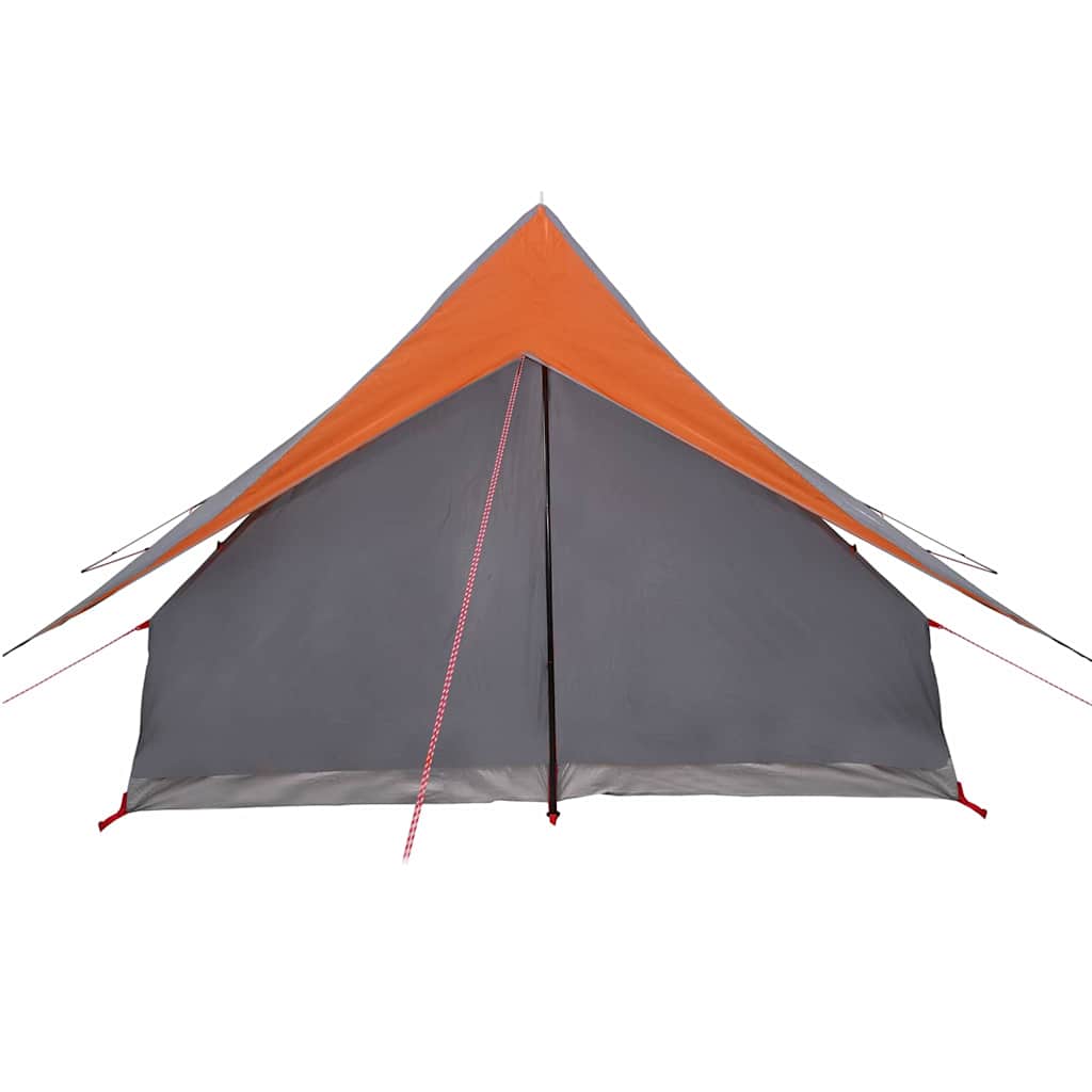 Tenda Familiare con tetto Grigio e arancione 256 x 256 x 185 cm