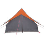 Tenda Familiare con tetto Grigio e arancione 256 x 256 x 185 cm