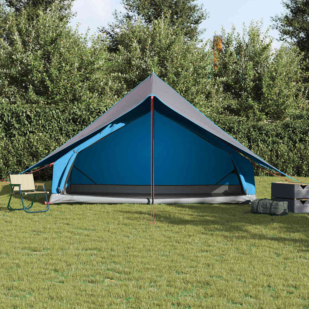 Tenda Familiare con tetto Blu e Grigio 315 x 286 x 200 cm