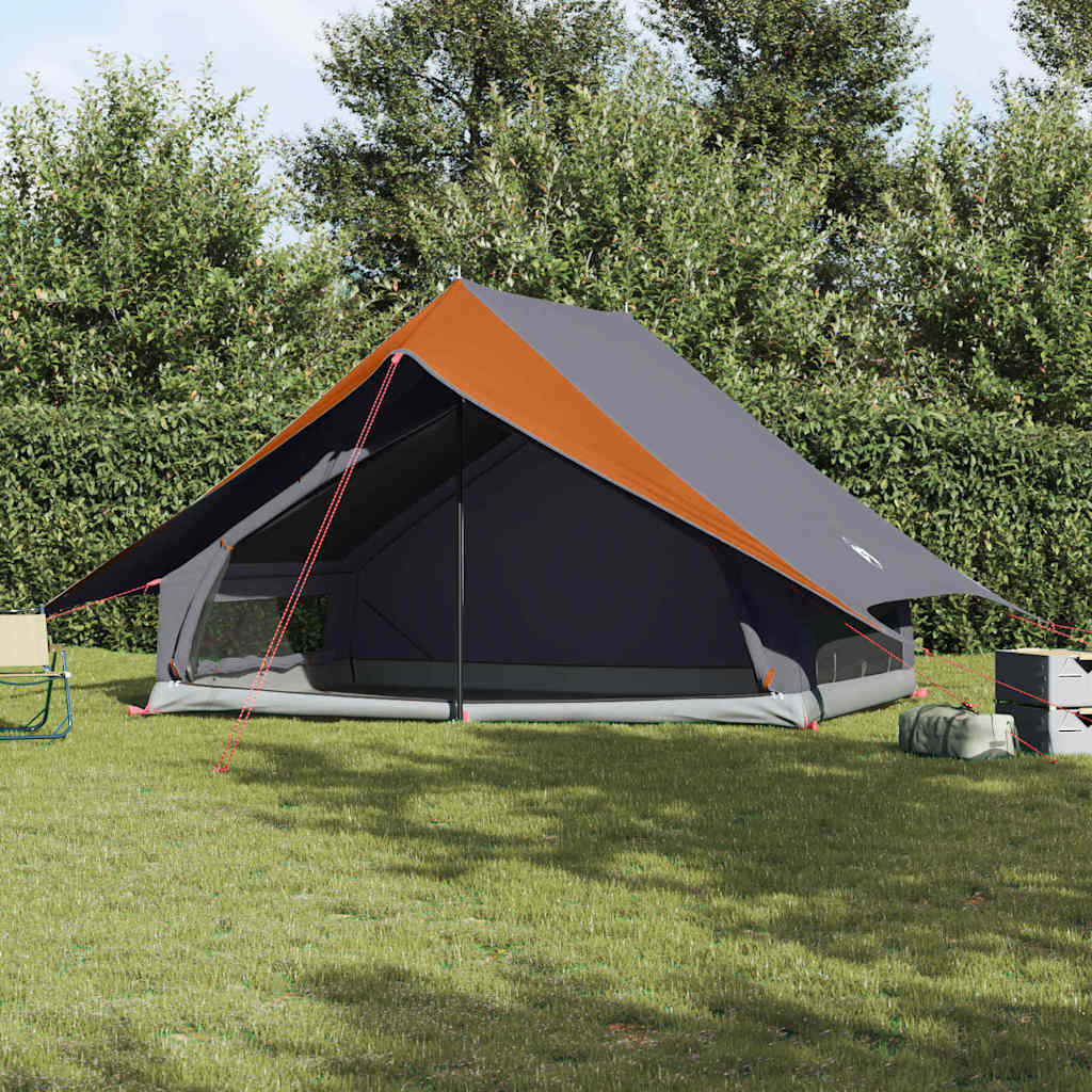 Tenda Familiare con tetto Grigio e arancione 315 x 286 x 200 cm