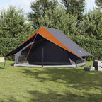 Tenda Familiare con tetto Grigio e arancione 315 x 286 x 200 cm