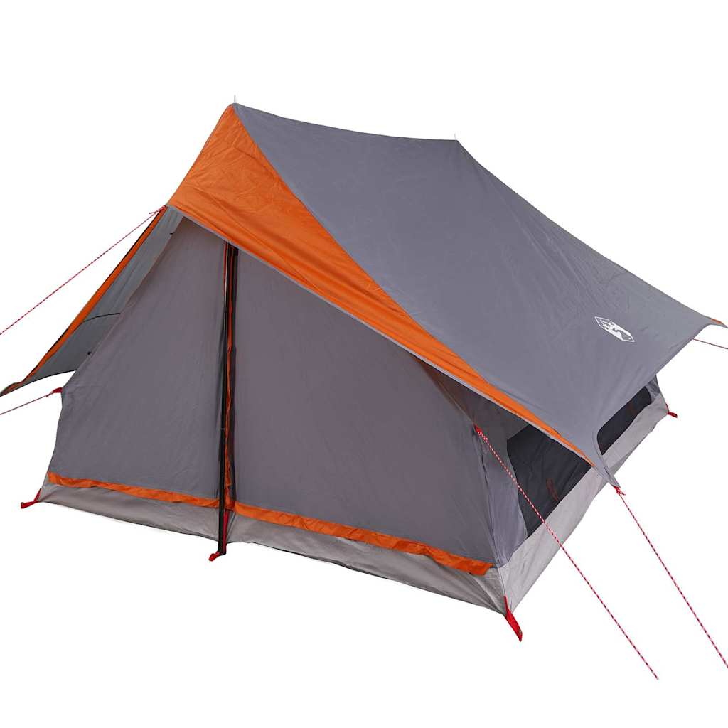 Tenda Familiare con tetto Grigio e arancione 315 x 286 x 200 cm