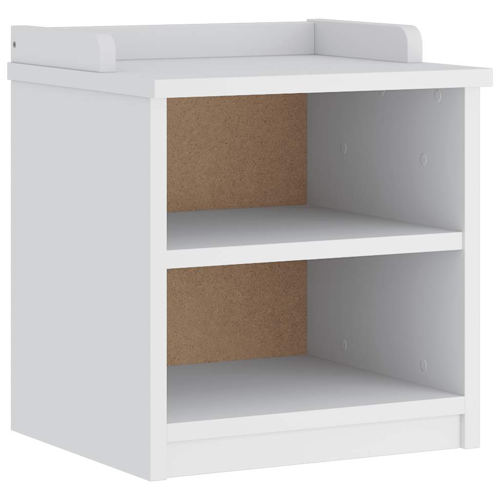 Panca da Corridoio SANDNES Bianca 45x40x50 cm in Legno di Pino