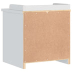 Panca da Corridoio SANDNES Bianca 45x40x50 cm in Legno di Pino
