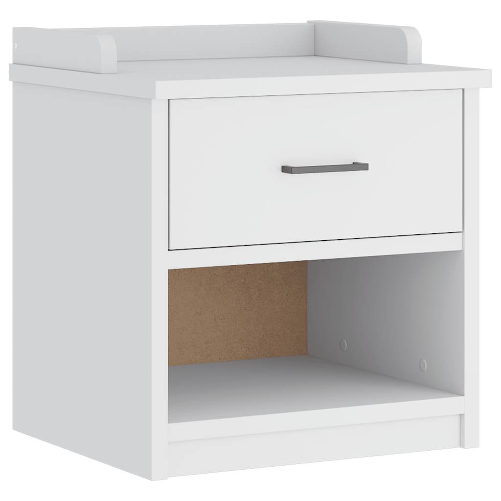 Panca da Corridoio SANDNES Bianca 45x40x50 cm in Legno di Pino