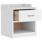 Panca da Corridoio SANDNES Bianca 45x40x50 cm in Legno di Pino