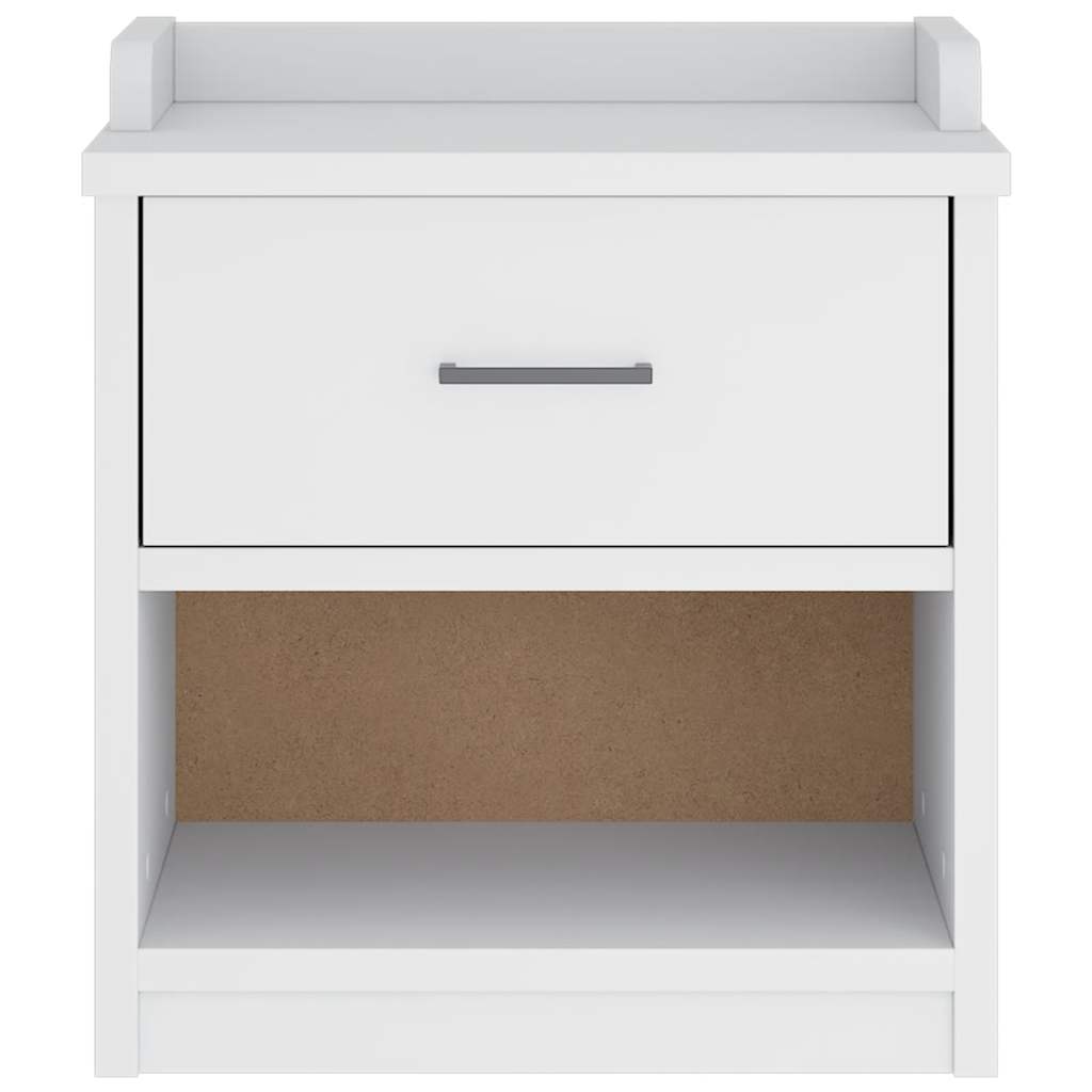 Panca da Corridoio SANDNES Bianca 45x40x50 cm in Legno di Pino