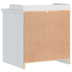 Panca da Corridoio SANDNES Bianca 45x40x50 cm in Legno di Pino