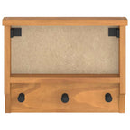 Appendiabiti da Parete SANDNES 45x12x35 cm in Legno di Pino
