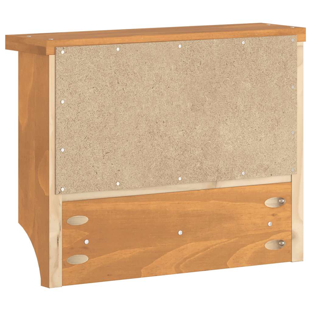 Appendiabiti da Parete SANDNES 45x12x35 cm in Legno di Pino