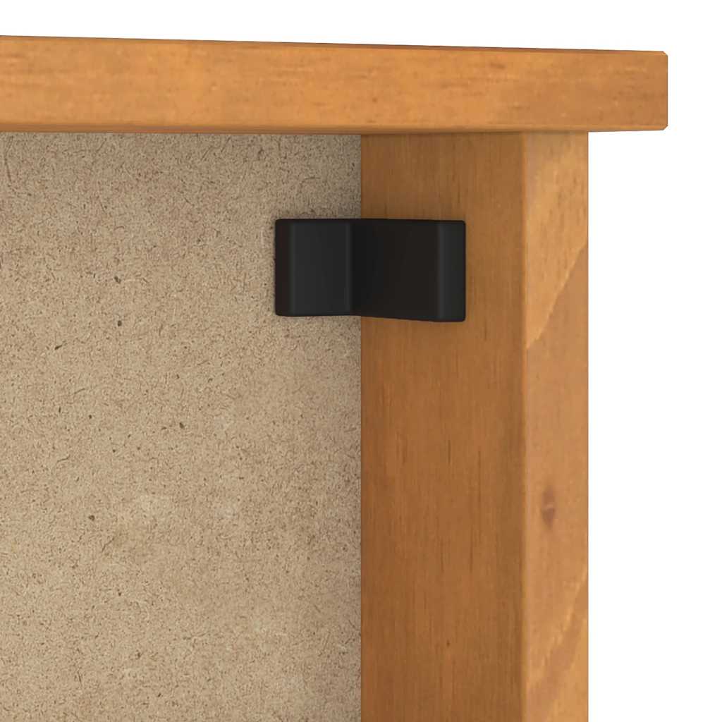 Appendiabiti da Parete SANDNES 45x12x35 cm in Legno di Pino