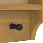 Appendiabiti da Parete SANDNES 45x12x35 cm in Legno di Pino