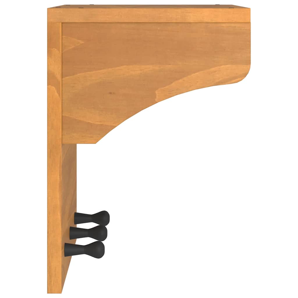 Appendiabiti da Parete SANDNES 43x30x42 cm in Legno di Pino