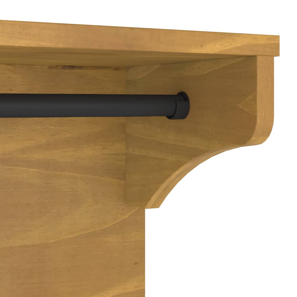Appendiabiti da Parete SANDNES 43x30x42 cm in Legno di Pino