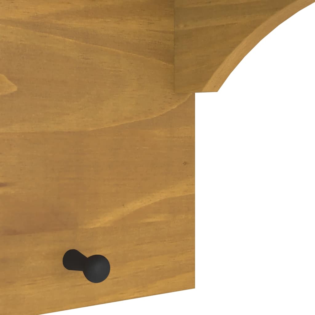 Appendiabiti da Parete SANDNES 43x30x42 cm in Legno di Pino