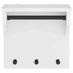 Appendiabiti da Parete SANDNES Bianco 43x30x42 cm Legno di Pino