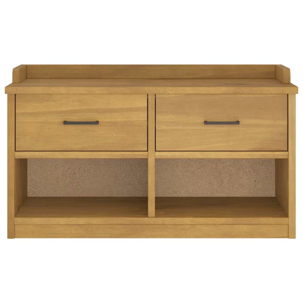 Panca da Corridoio SANDNES 87x40x50 cm Legno Massello di Pino
