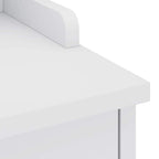 Panca da Corridoio SANDNES Bianca 87x40x50 cm in Legno di Pino