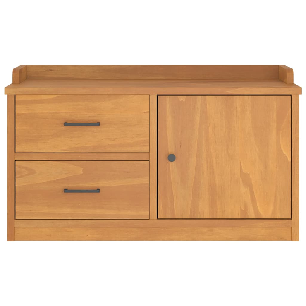 Panca da Corridoio SANDNES 87x40x50 cm Legno Massello di Pino