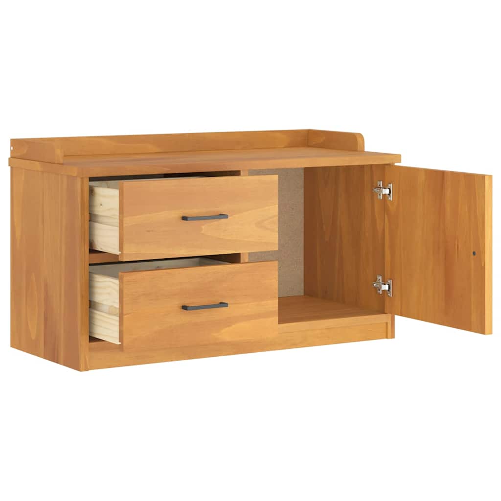 Panca da Corridoio SANDNES 87x40x50 cm Legno Massello di Pino