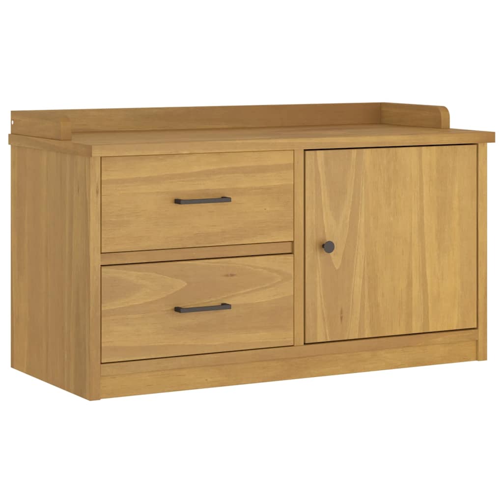 Panca da Corridoio SANDNES 87x40x50 cm Legno Massello di Pino
