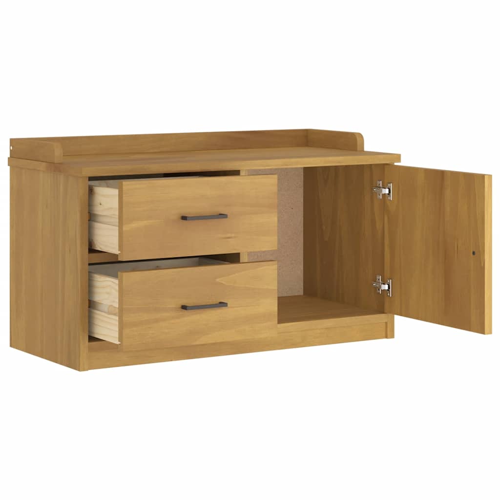 Panca da Corridoio SANDNES 87x40x50 cm Legno Massello di Pino