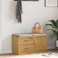 Panca da Corridoio SANDNES 87x40x50 cm Legno Massello di Pino
