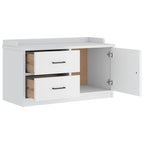 Panca da Corridoio SANDNES Bianca 87x40x50 cm in Legno di Pino