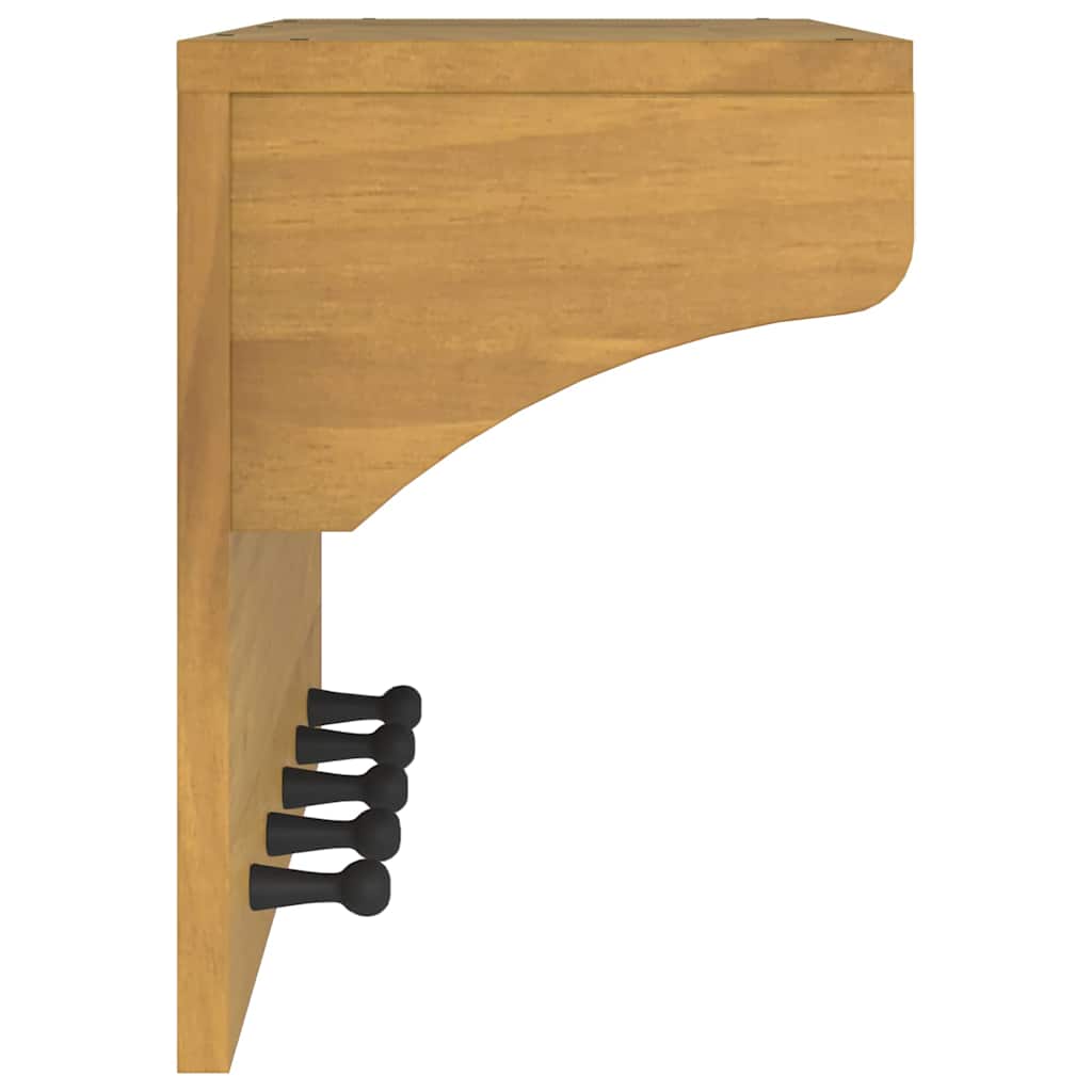 Appendiabiti da Parete SANDNES 87x30x42 cm in Legno di Pino